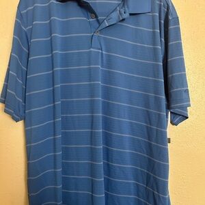 Champion Blue Polo Shirt with Stripes